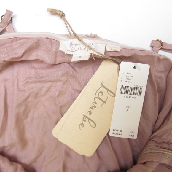 NWT Anthropologie Let Me Be Checked Shine Dress Mauve Beaded Sequined - Small - Picture 7 of 14